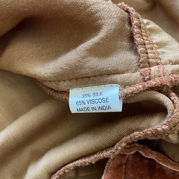 Exquisite Double D Ranch silk Velvet dress Size M - Picture 5 of 7